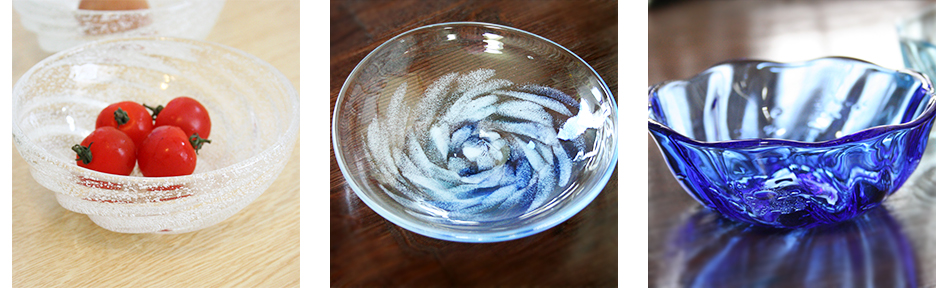 琉球ガラス のお皿コーナー スマフォ版